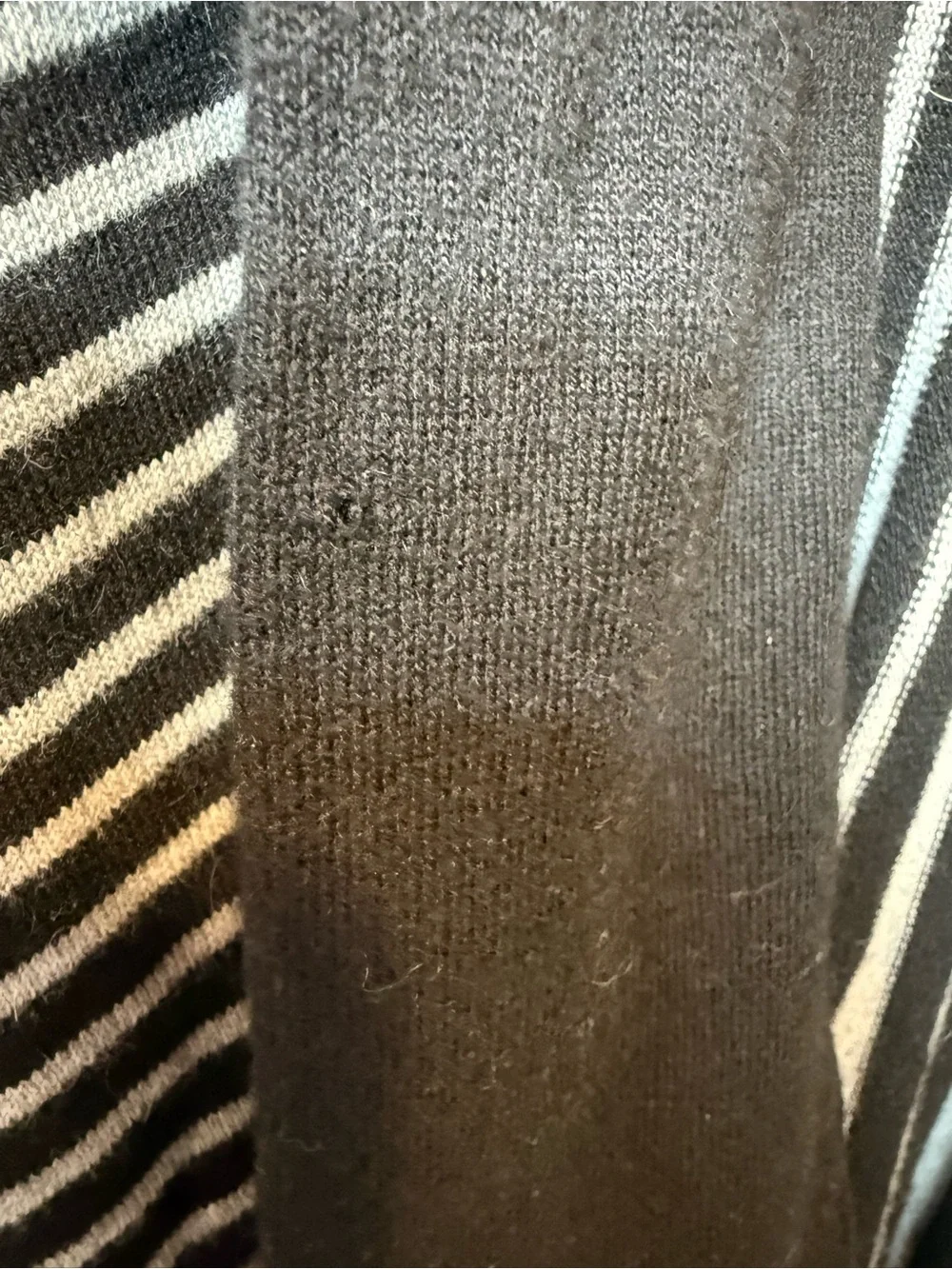 Soft Surroundings Downtown Topper Striped Cardigan *Flaws* Size L Office Preppy